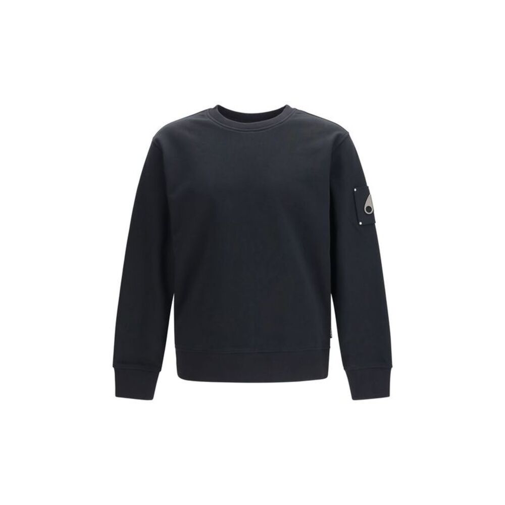 Moose Knuckles Black Cotton Men's Sweatshirt